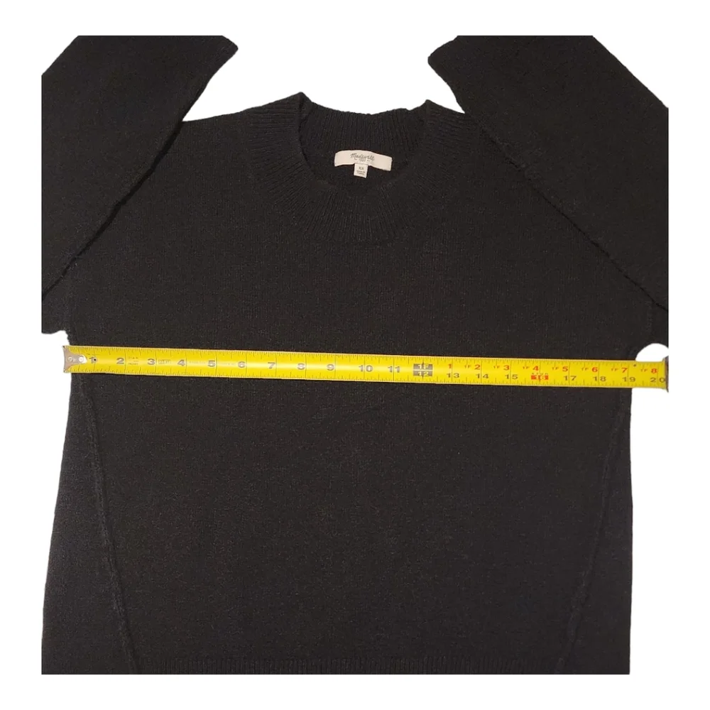 Madewell Connection Women's Black Sweater, Crew Neck, Size XS